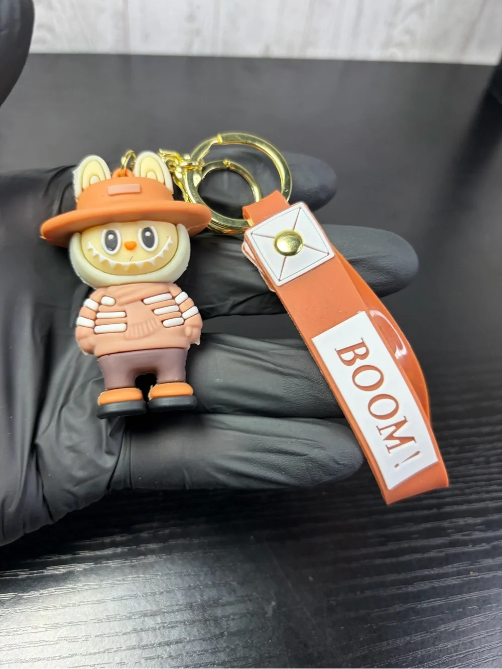 Labubu Character Keychain/Bag Charm with 'BOOM!' Strap
